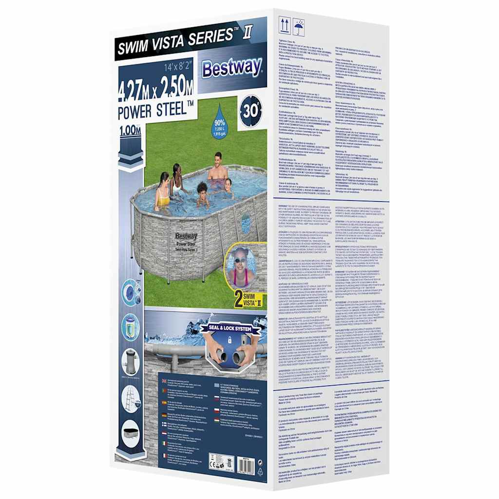 Power Steel Swimmingpool-Set 427x250x100 cm