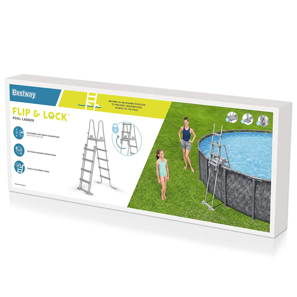 Flowclear 4-stufige Sicherheits-Poolleiter 132 cm