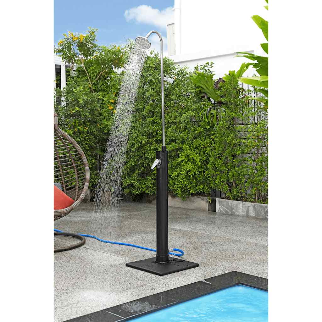 Gartendusche Solar Flow Schwarz 8 L