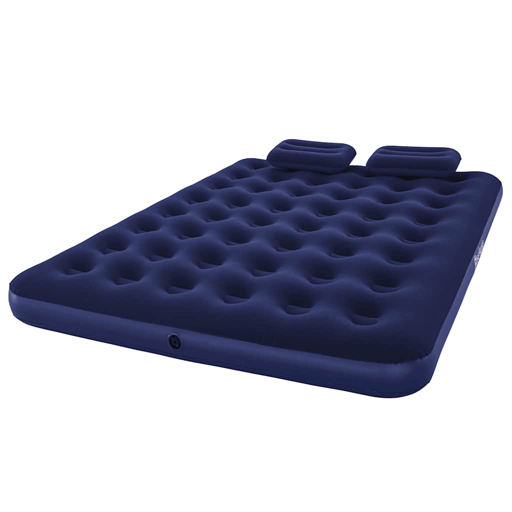 Luftbett mit Kissen & Luftpumpe Beflockt 203×152×22 cm 67374