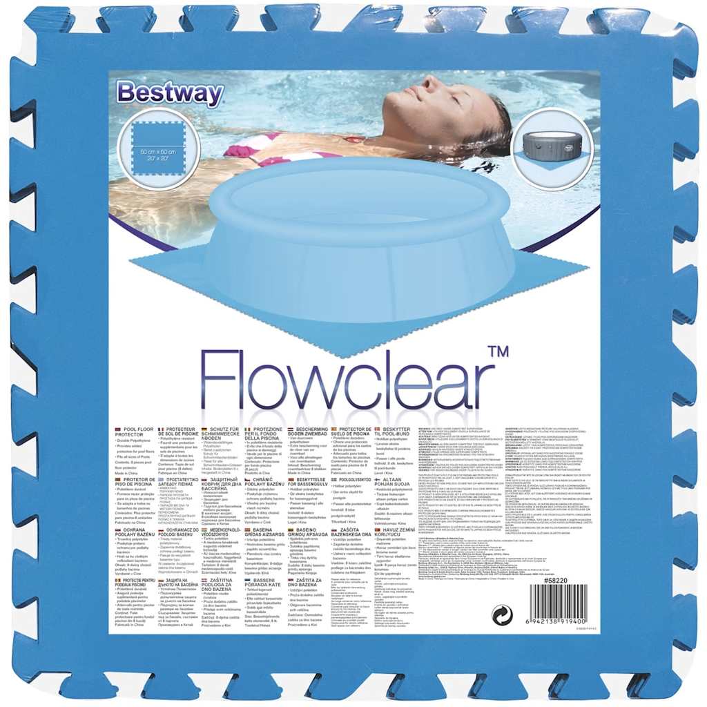 Pool-Bodenschutz 8 Stk. Blau 58220