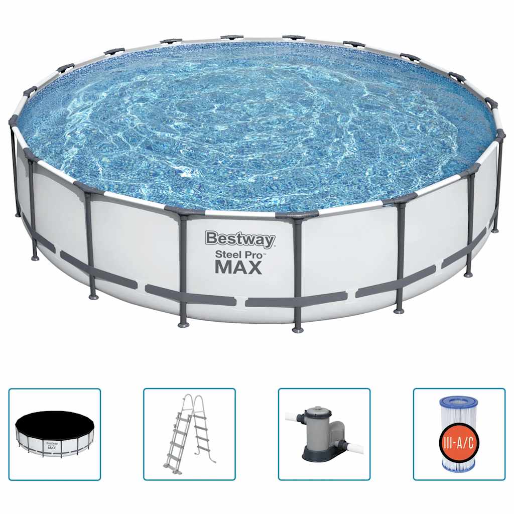 Steel Pro MAX Stahlrahmen-Pool-Set 549x122 cm