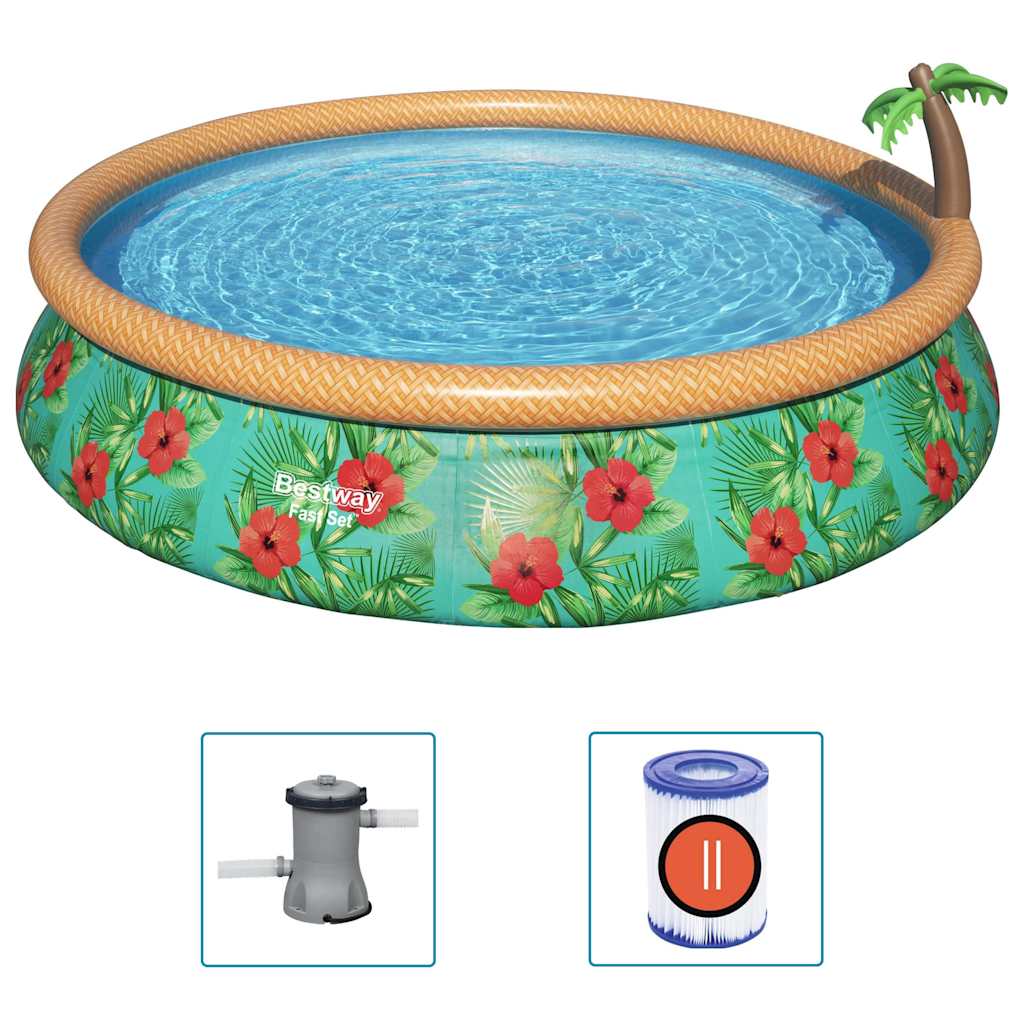 Fast Set Aufblasbares Pool-Set Paradise Palms 457x84 cm