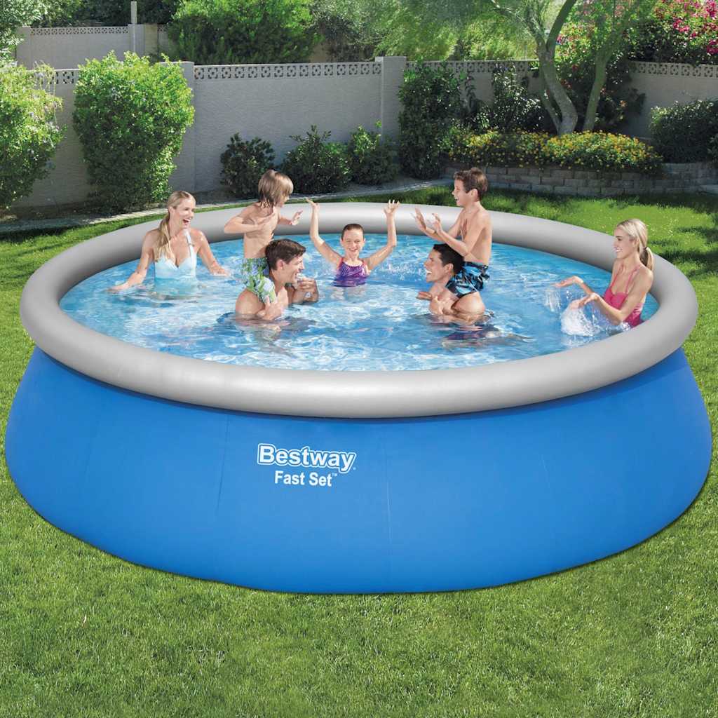 Fast Set Aufblasbarer Swimmingpool Rund 457x122 cm