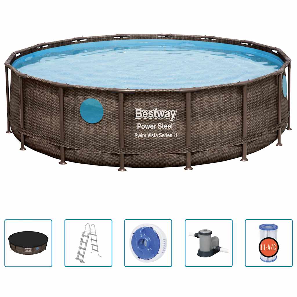 Power Steel Swimmingpool-Set 488x122 cm