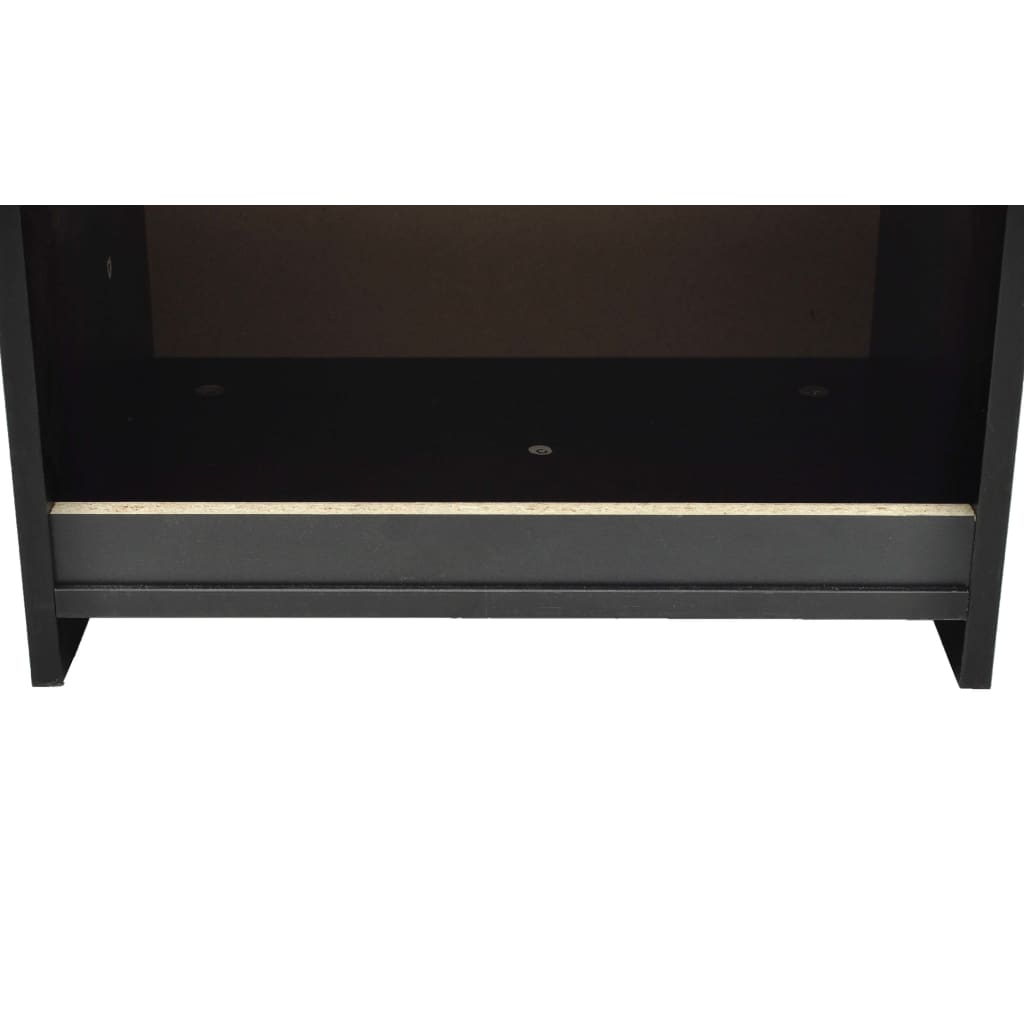 Nachttische 2 Stk. mit 1 Schublade Schwarz