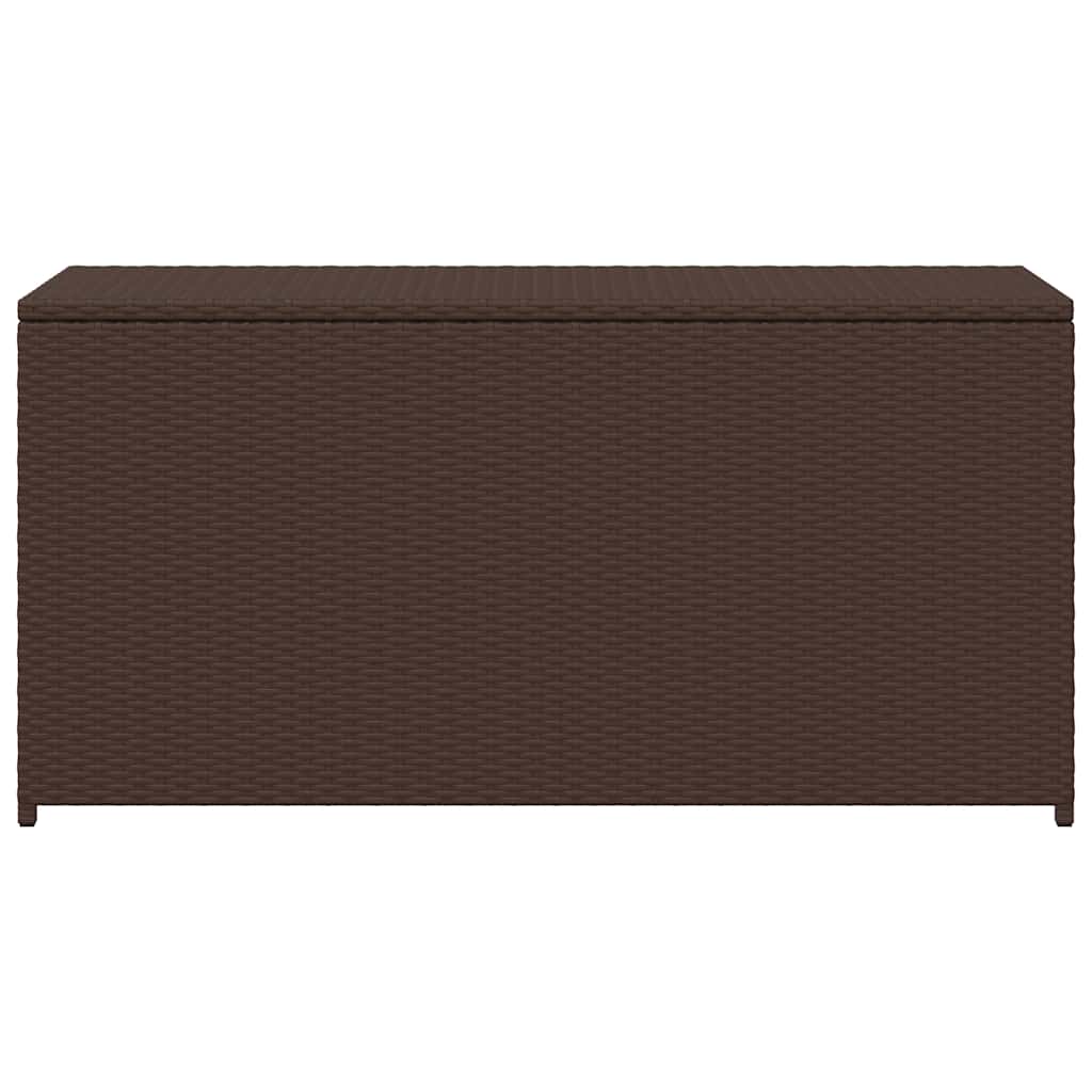 Garten-Auflagenbox Braun 120x50x60 cm Poly Rattan