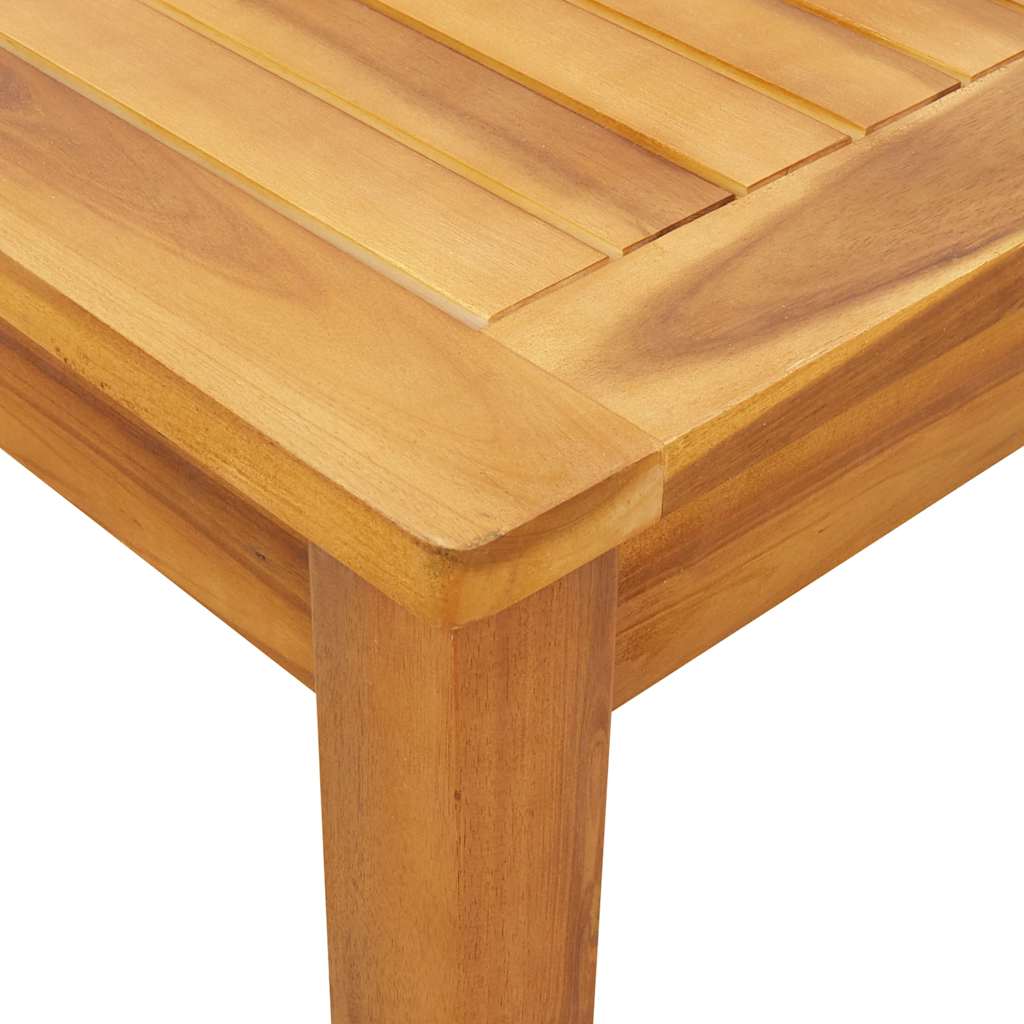 Gartentisch 140x80x74 cm Massivholz Akazie