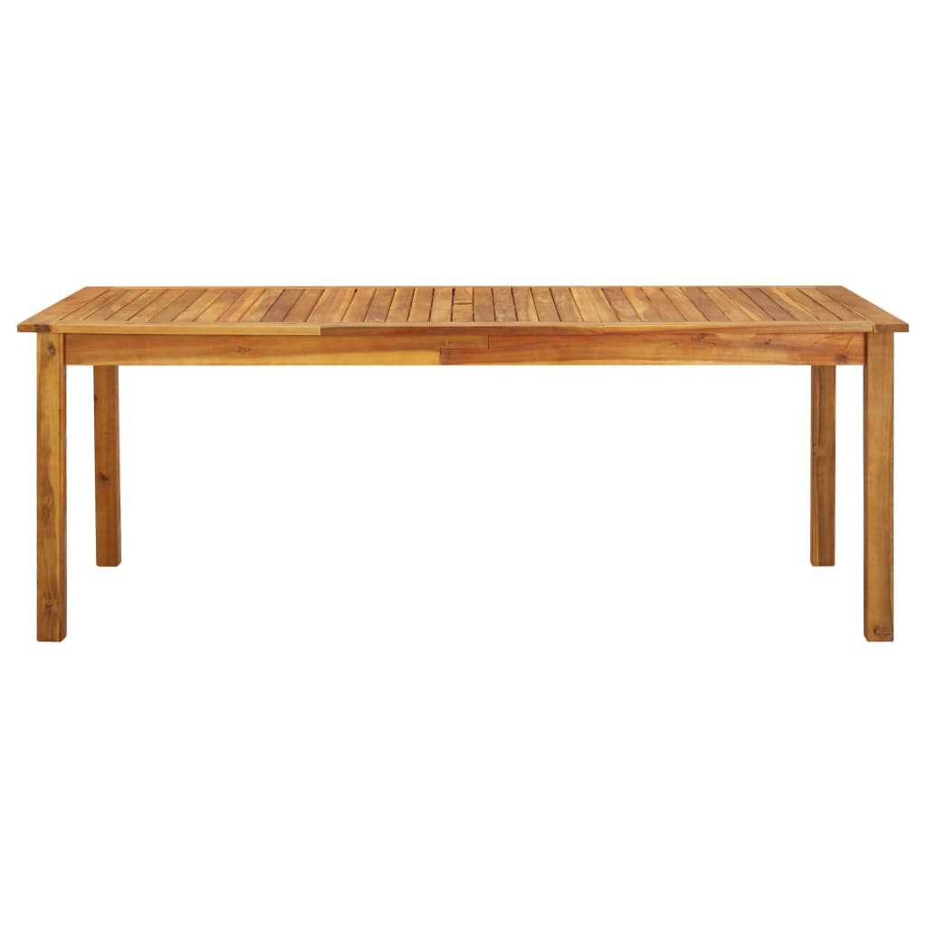 Gartentisch 200x90x74 cm Akazie Massivholz