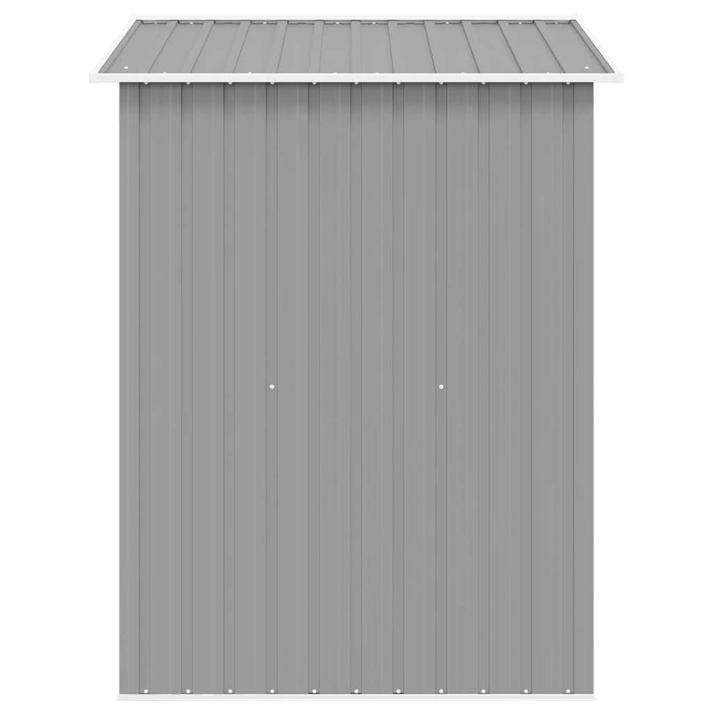 Gartenschuppen Grau Metall 204 x 132 x 186 cm