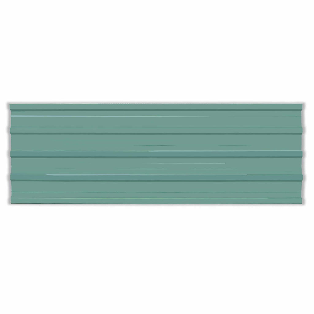Dachpaneel 12 pcs Grün 129 x 45 cm Verzinkter Stahl
