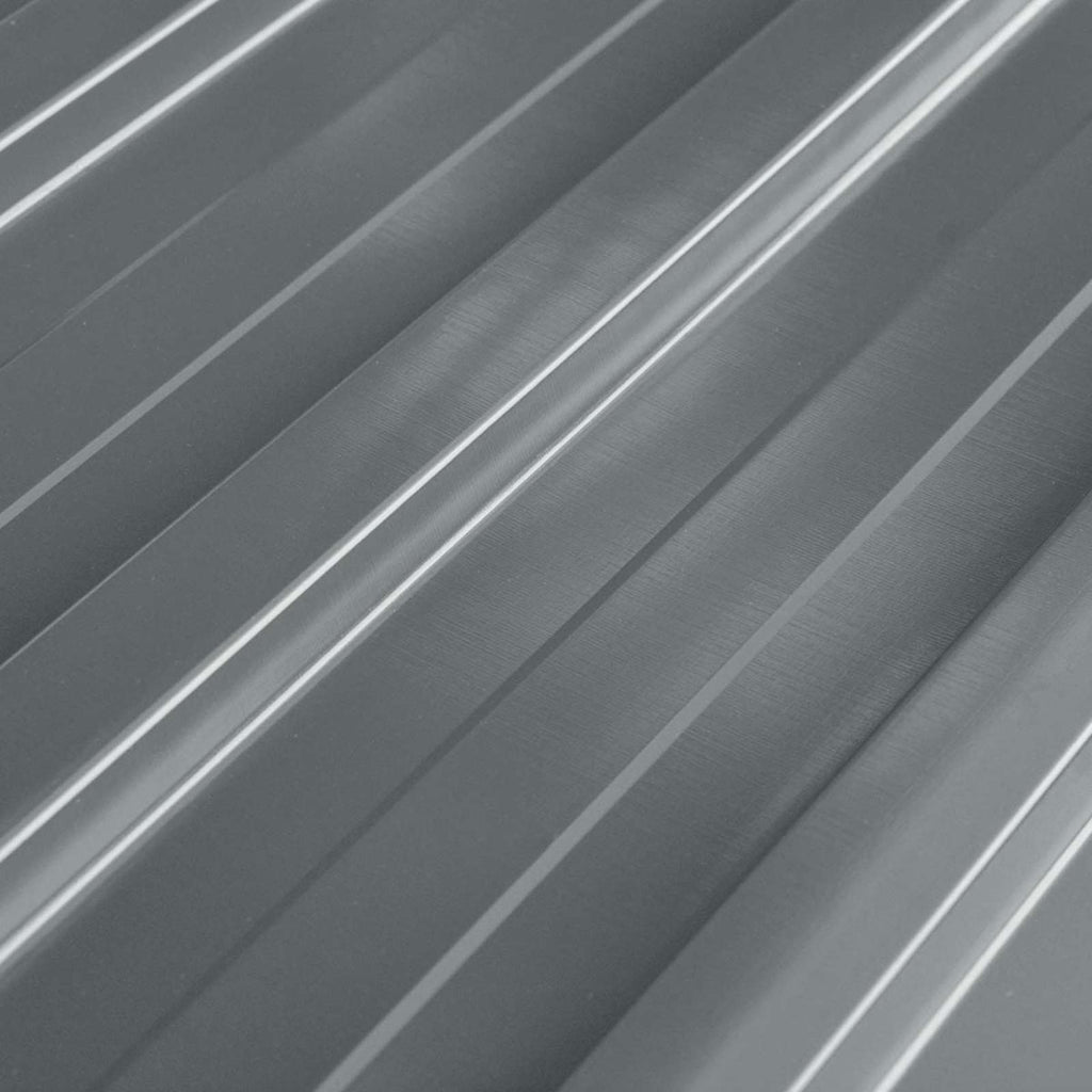 Dachpaneel 12 pcs Grau 129 x 45 cm Verzinkter Stahl