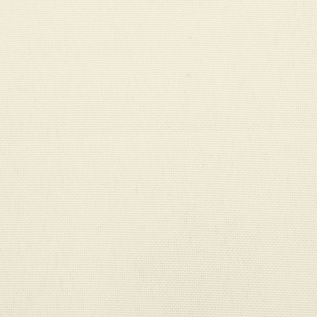 Gartenstuhlauflagen für Hochlehner 2Stk. Creme 120x50x3cm Stoff