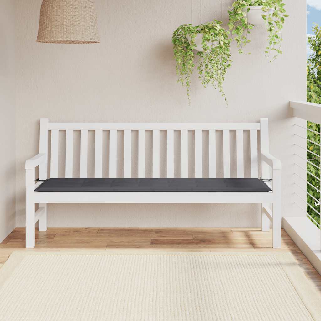 Gartenbank-Auflage Anthrazit 180x50x3 cm Oxford-Gewebe