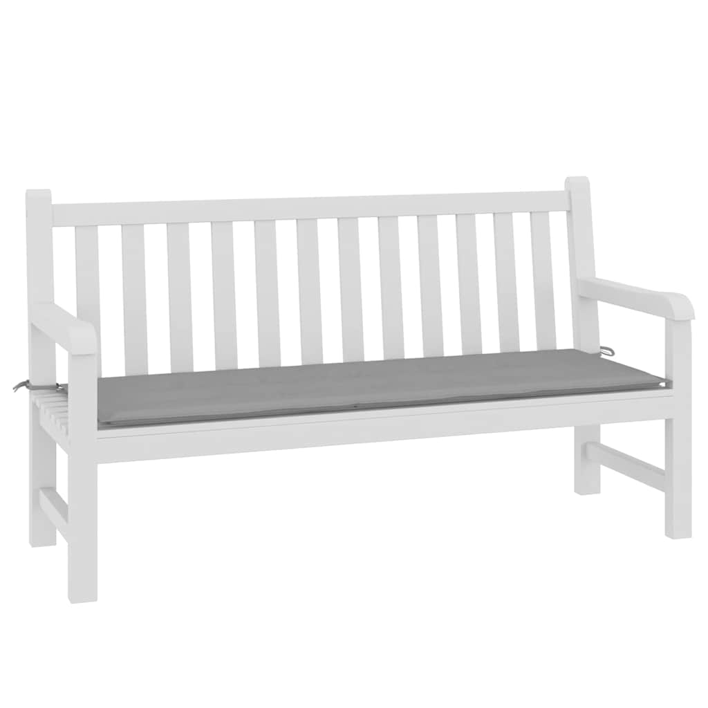 Gartenbank-Auflage Grau 150x50x4 cm Oxford-Gewebe
