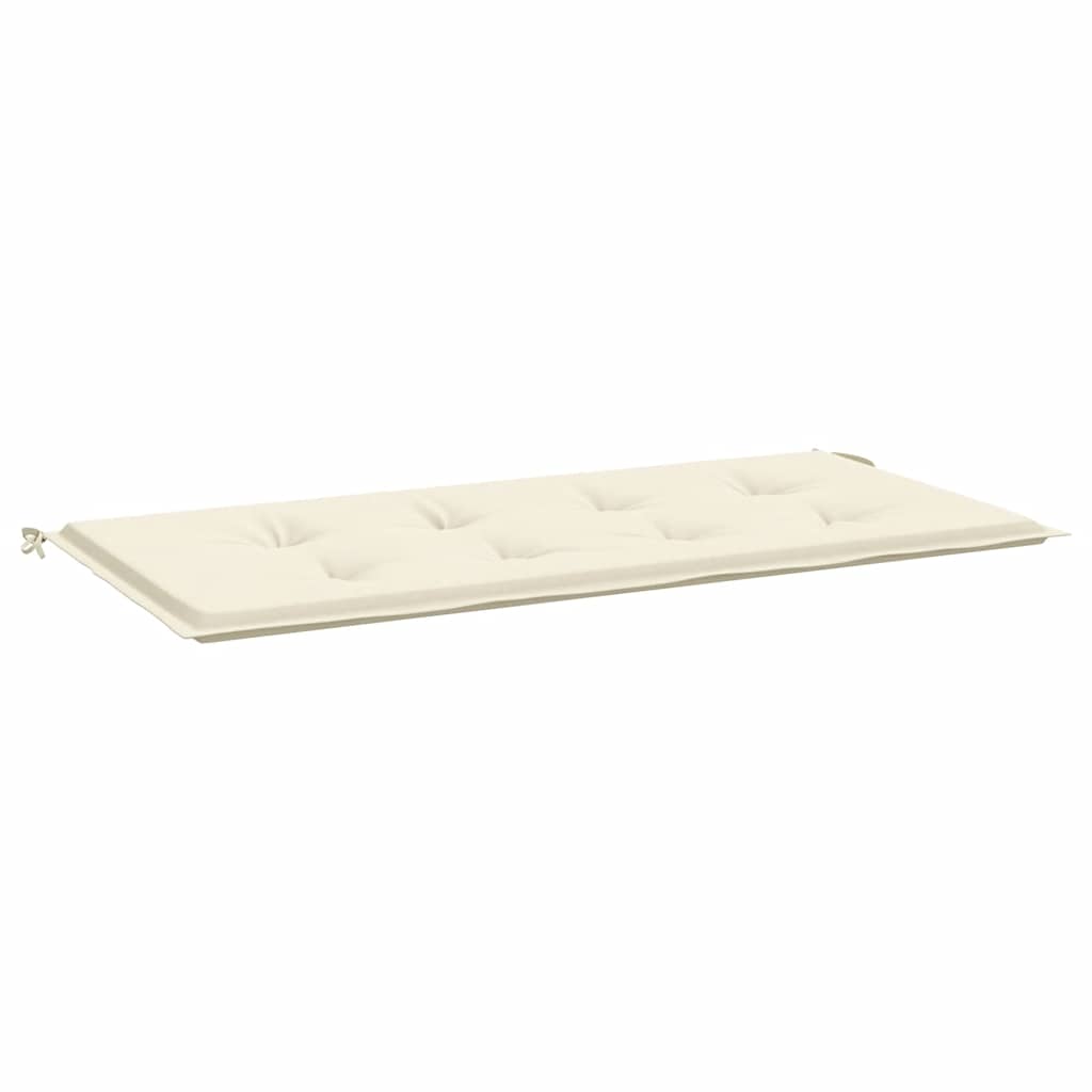 Gartenbank-Auflage Creme 100x50x4 cm Oxford-Gewebe