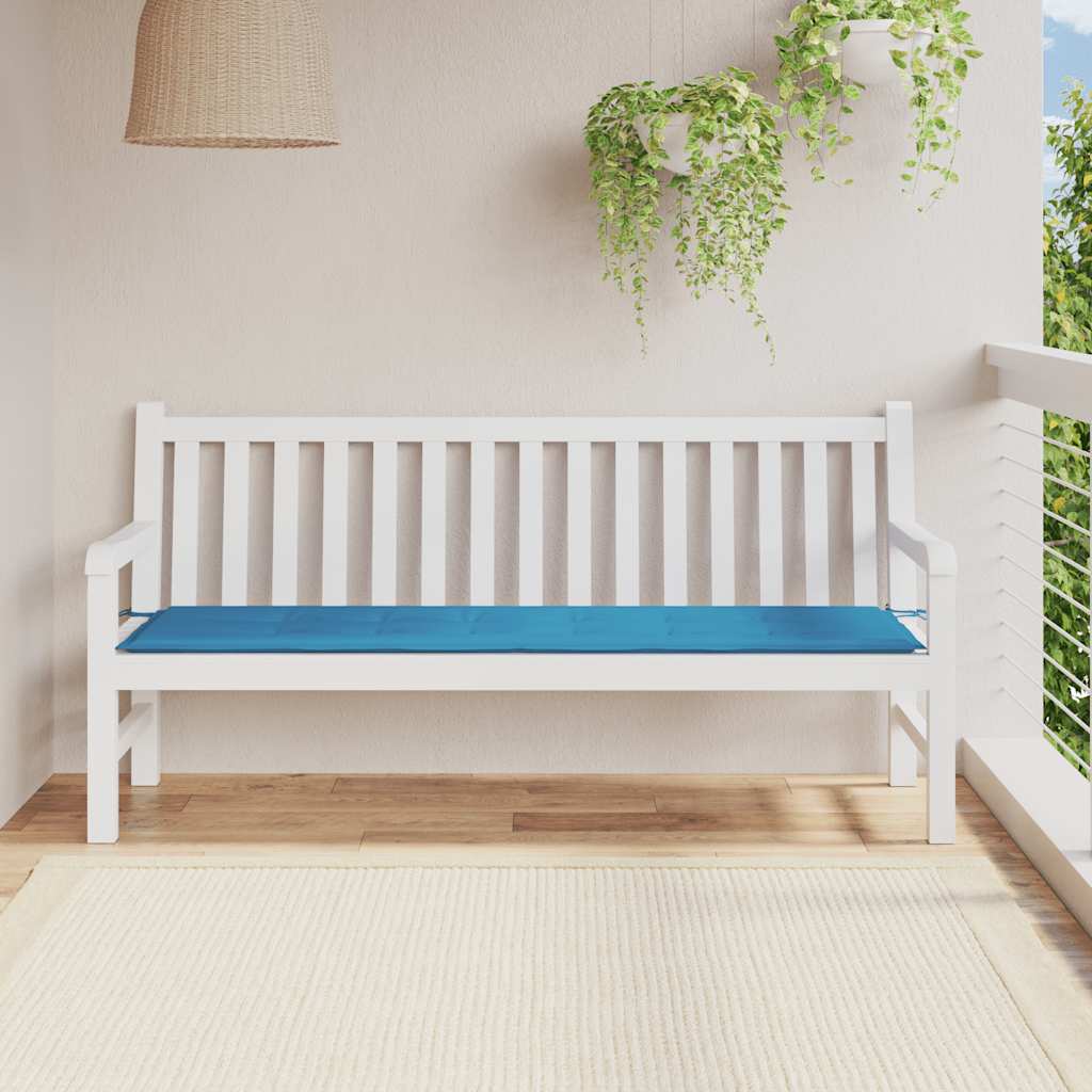 Gartenbank-Auflage Blau 180x50x3 cm Oxford-Gewebe