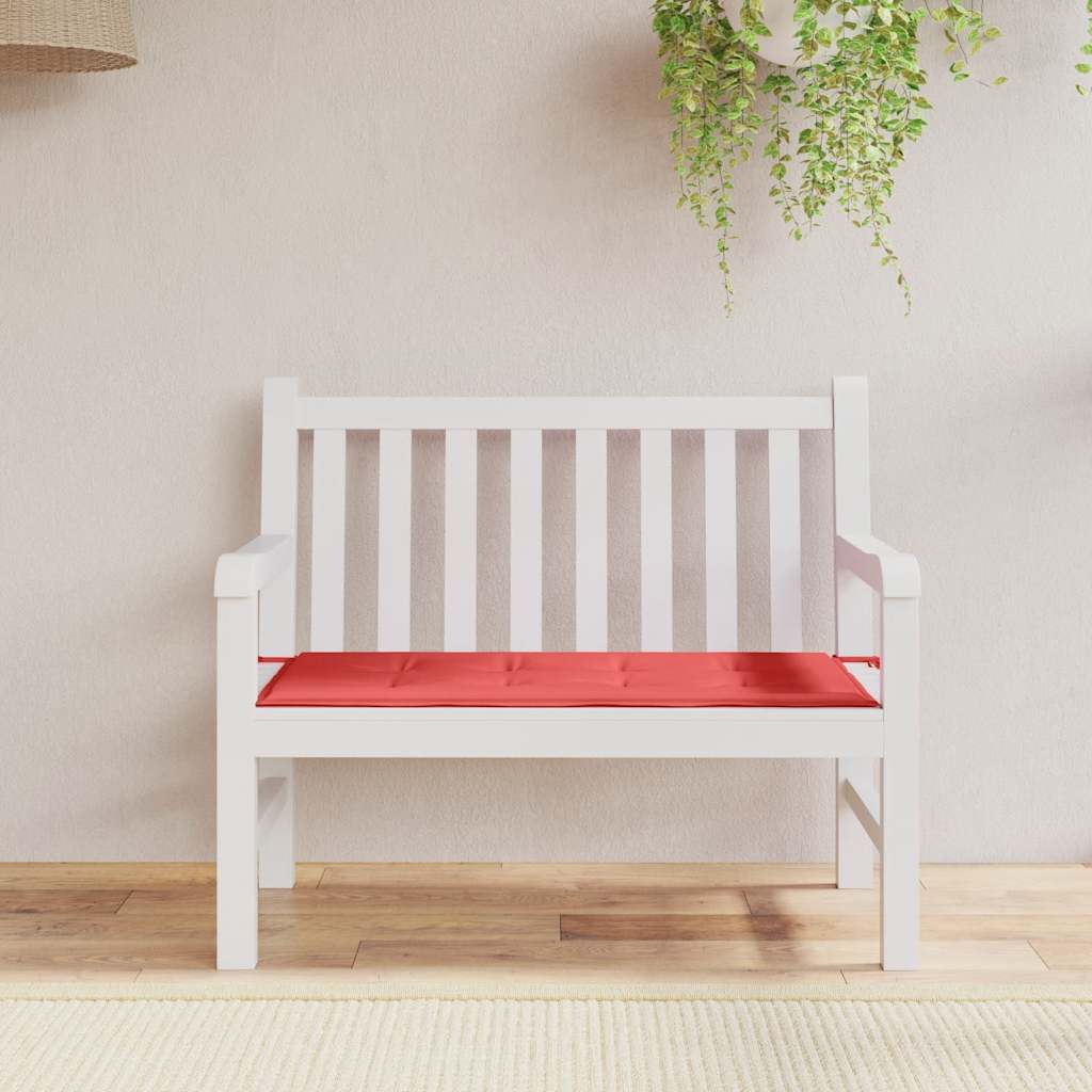 Gartenbank-Auflage Rot 120x50x4 cm Oxford-Gewebe