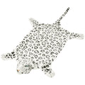 Plüsch Leopardenfell Teppich 139 cm Weiß