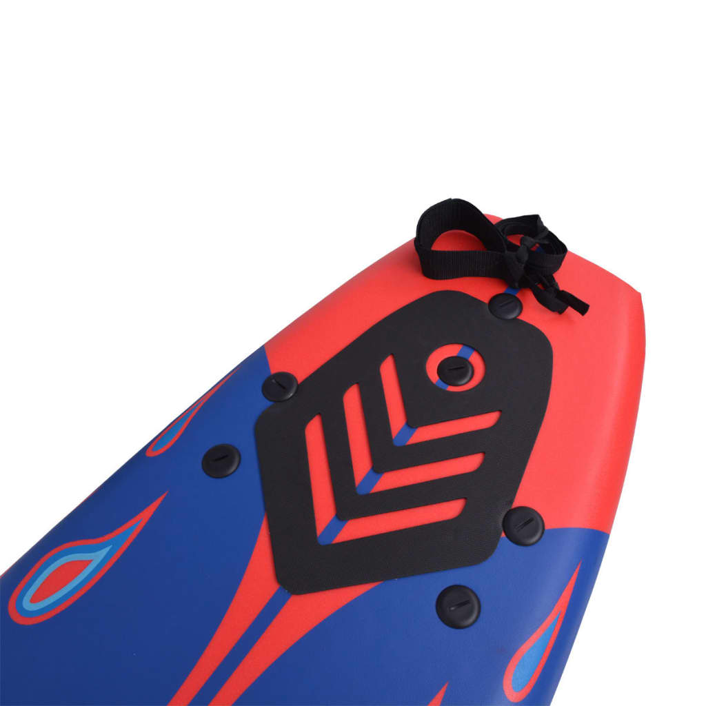 Surfbrett Blau und Rot 170 cm