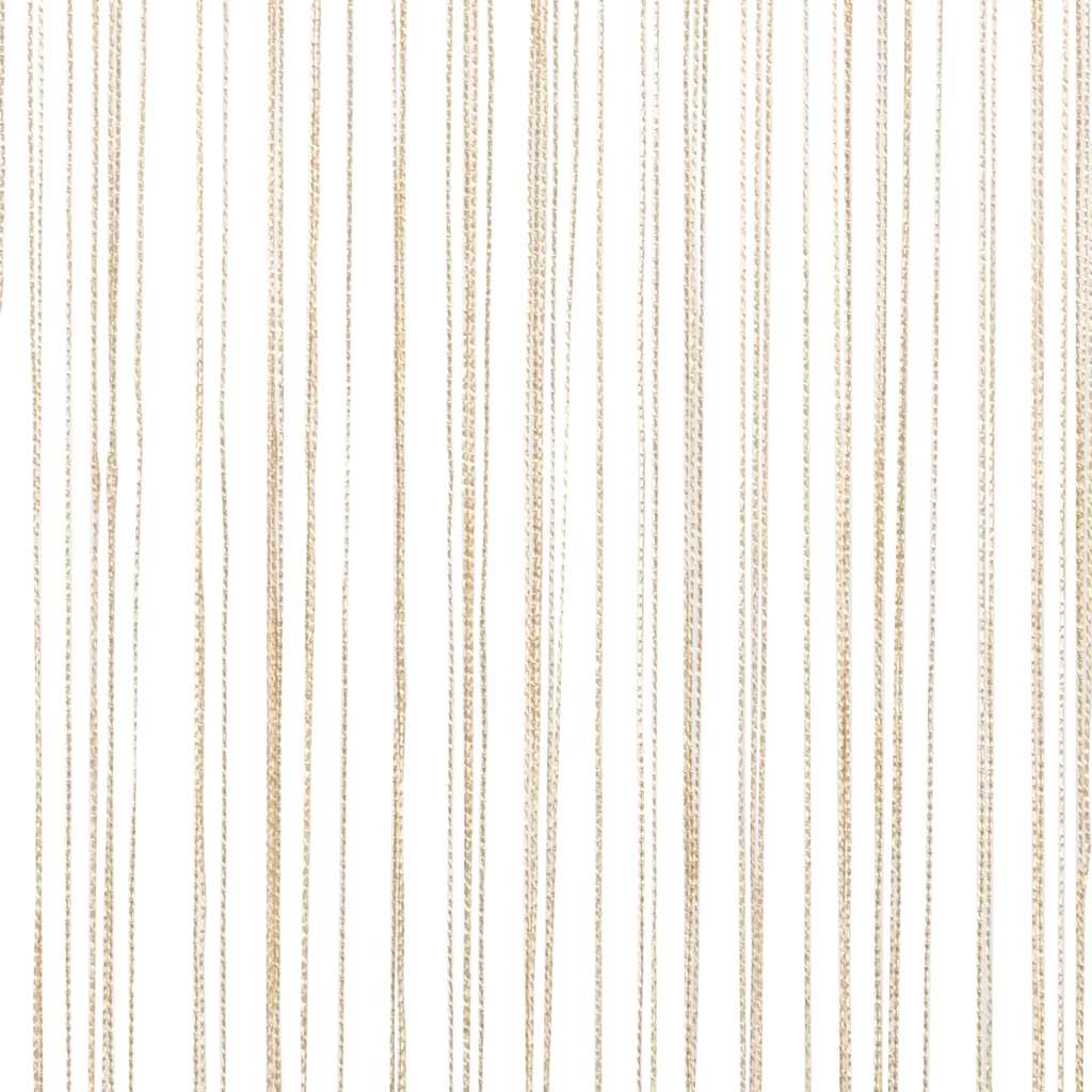 Fadenvorhänge 2 Stk. 140 x 250 cm Beige