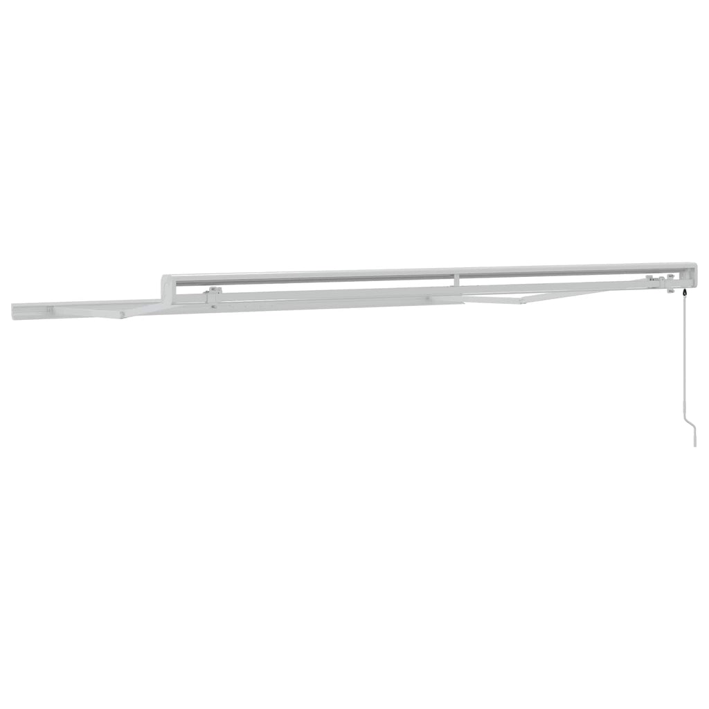 Einziehbare Markise Schwarz 400 x 300 cm Aluminium