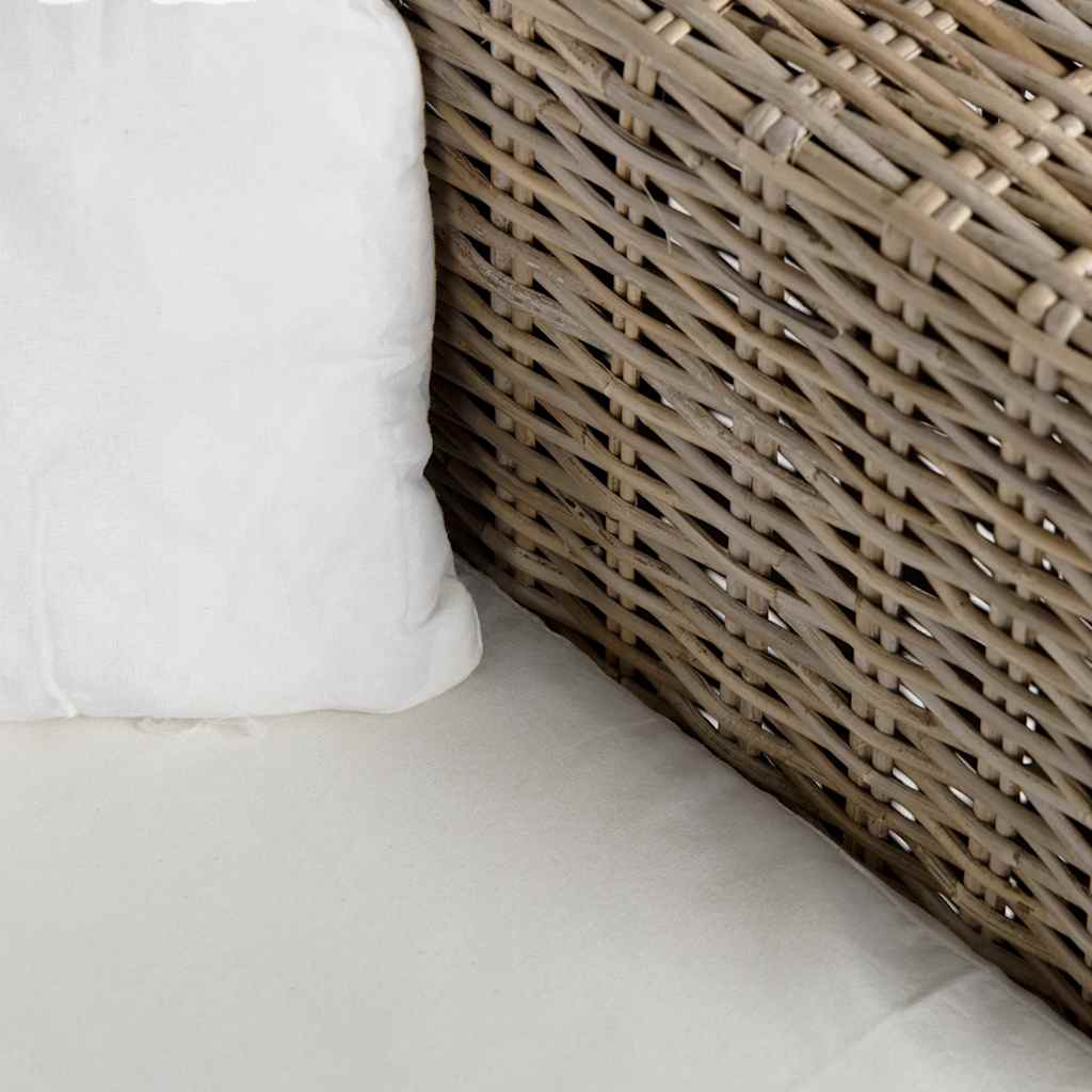 2-Sitzer Sofa Echtes Rattan
