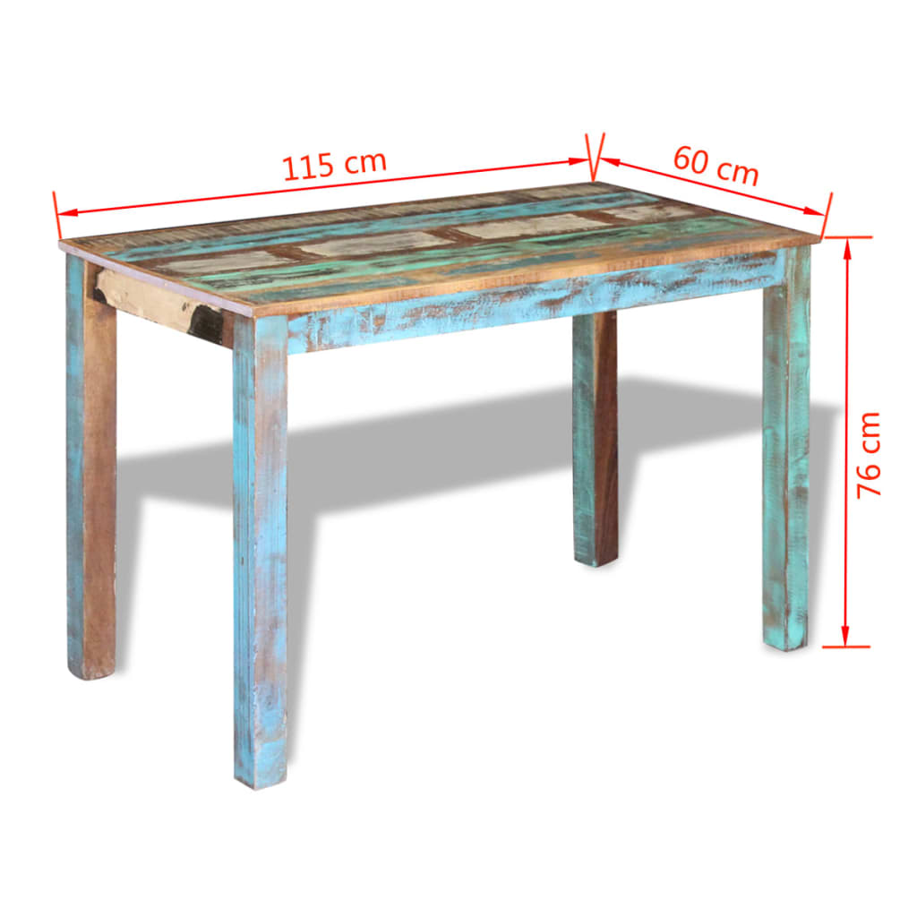 Esszimmertisch Altholz Massiv 115x60x76 cm