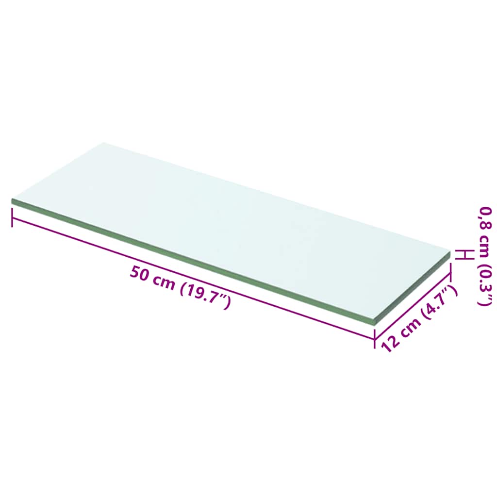 Regalboden Glas Transparent 50x12 cm