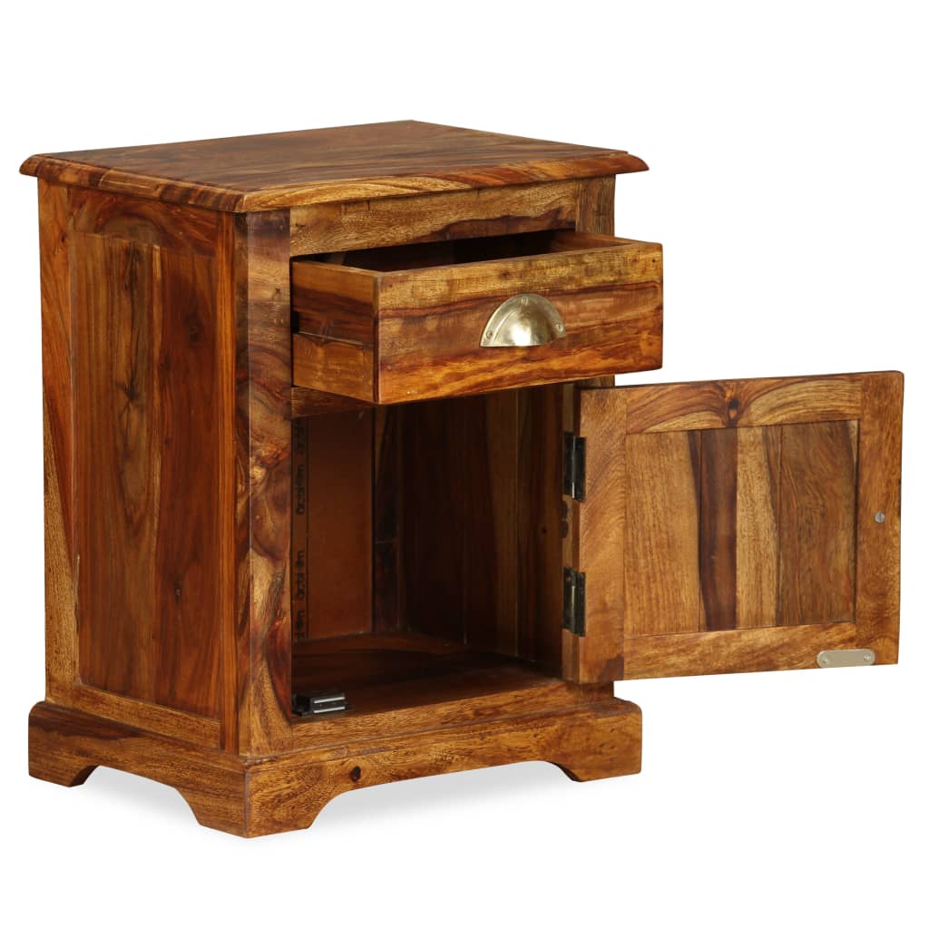 Nachttische 2 Stk. 40x30x50 cm Massivholz Akazie