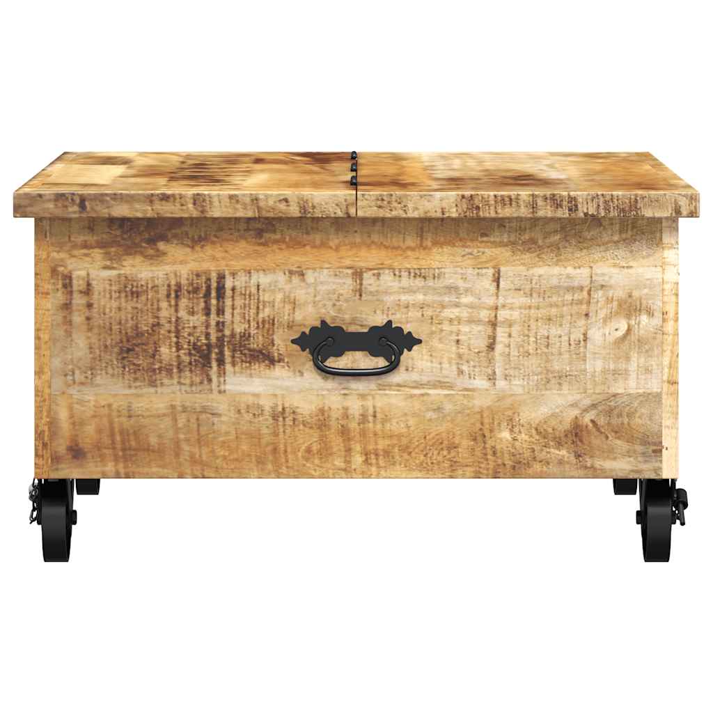 Couchtisch Raues Mangoholz 70x70x40 cm