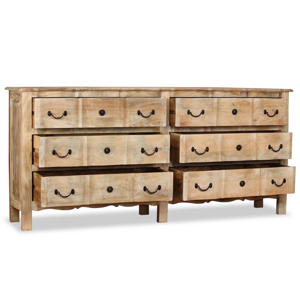 Sideboard Massivholz Mango 200x40x90 cm