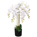 Künstliche Orchidee mit Topf 75 cm Weiß