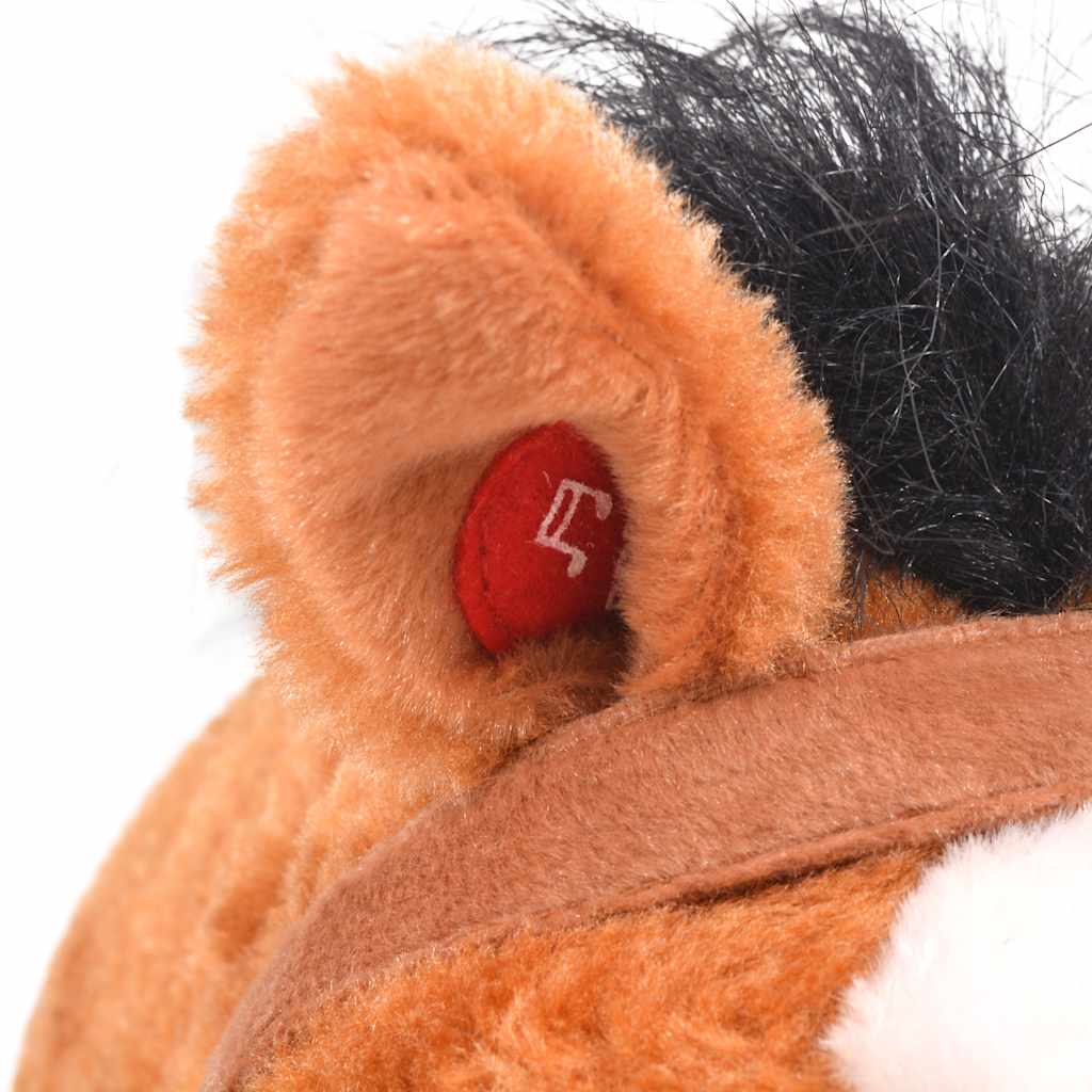 Plüschtier Pferd Stehend Plüsch Braun
