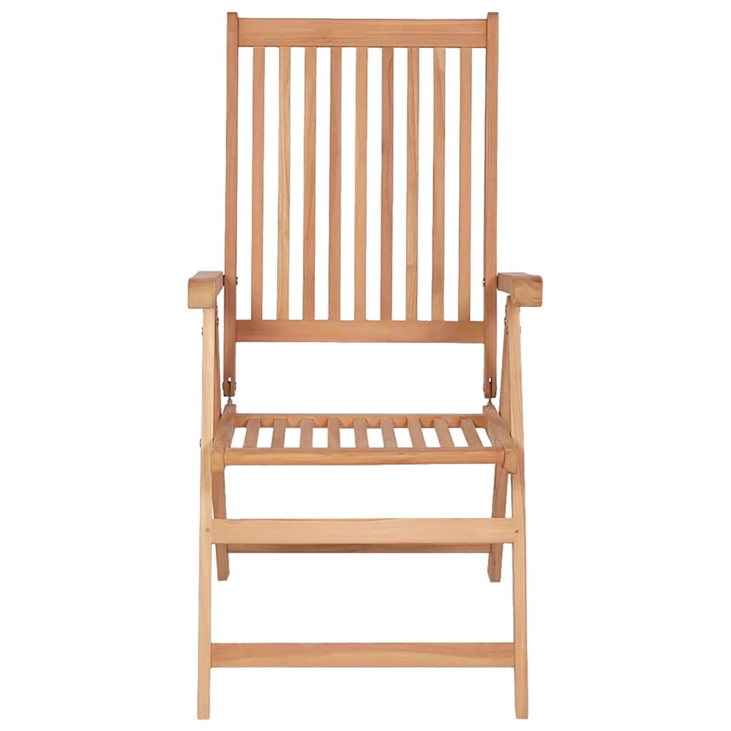Verstellbare Gartenstühle 2 Stk. Massivholz Teak