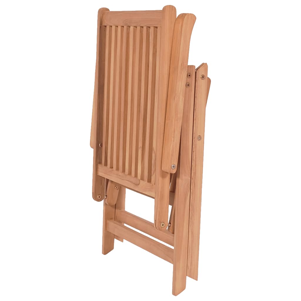 Verstellbare Gartenstühle 2 Stk. Massivholz Teak