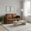 Sofa 2-Sitzer 137x73x82 cm Wildleder-Optik