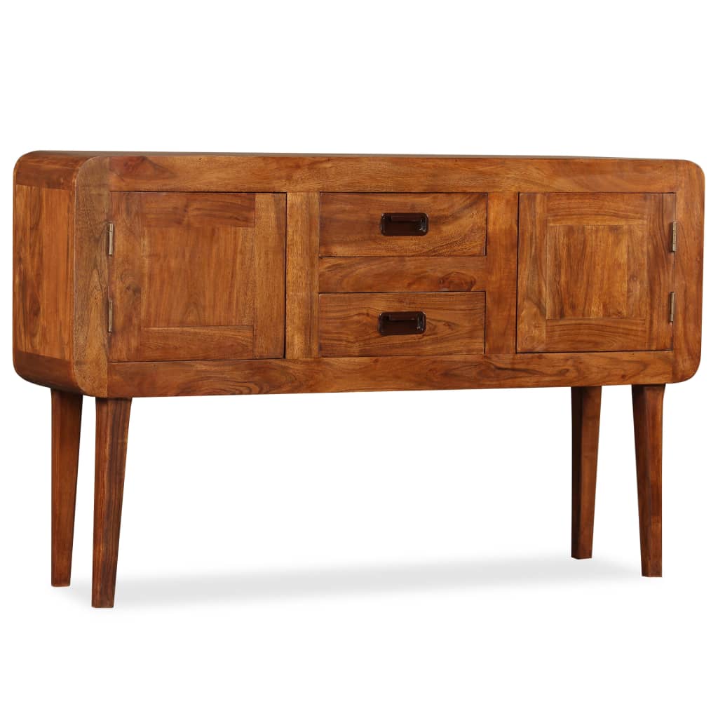 Sideboard Massivholz mit Honigfarbenem Finish 120x30x75 cm