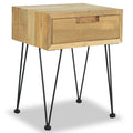 Nachttisch 40x30x50 cm Massivholz Teak
