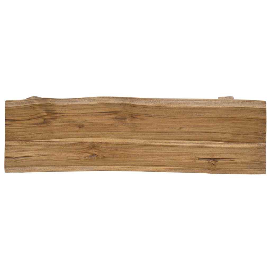Bank Gemischtes Altholz und Massivholz Teak 100x28x43 cm