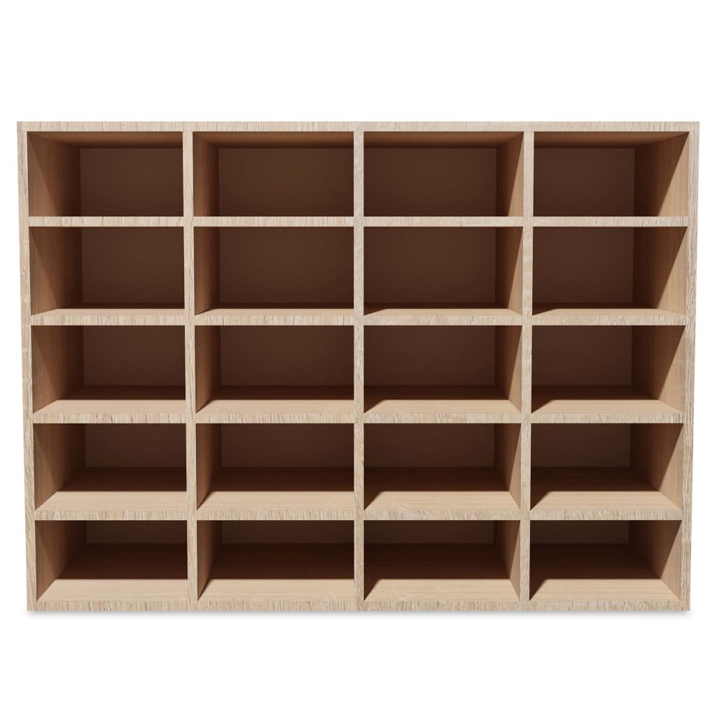 Schuhregal Holzwerkstoff 92x30x67,5 cm Eichen-Optik