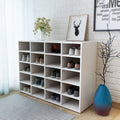 Schuhregal Holzwerkstoff 92x30x67,5 cm Weiß