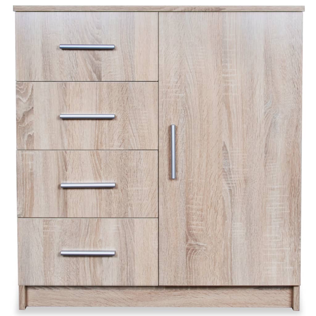Kommode Holzwerkstoff 79x35x88 cm Eiche-Optik