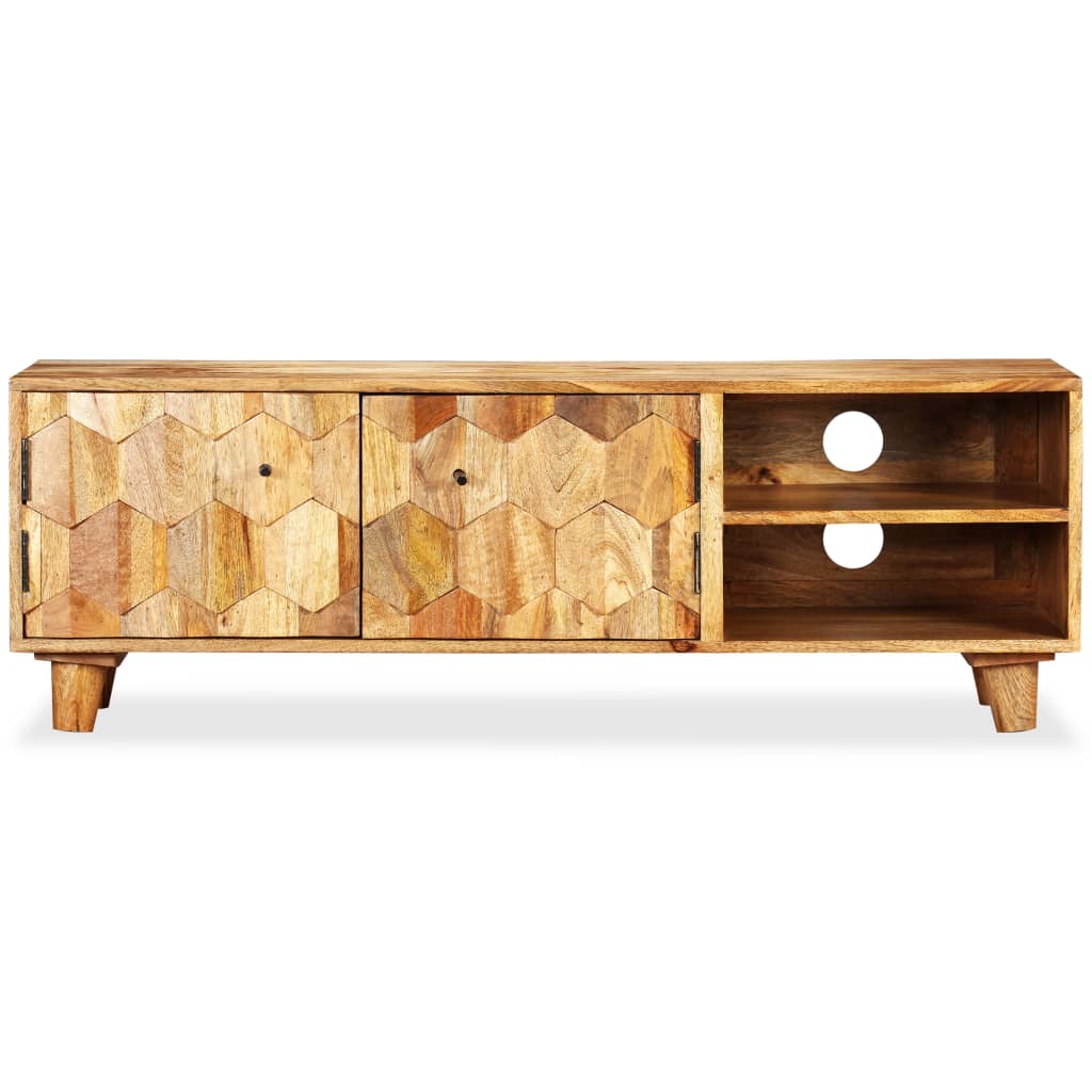 TV-Schrank Massivholz Mango 118x35x40 cm