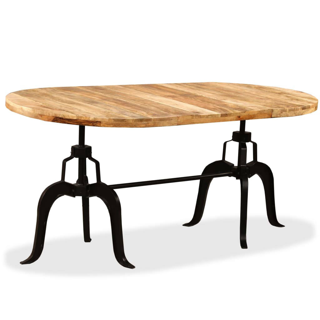 Esstisch Massivholz Mango und Stahl 180 cm