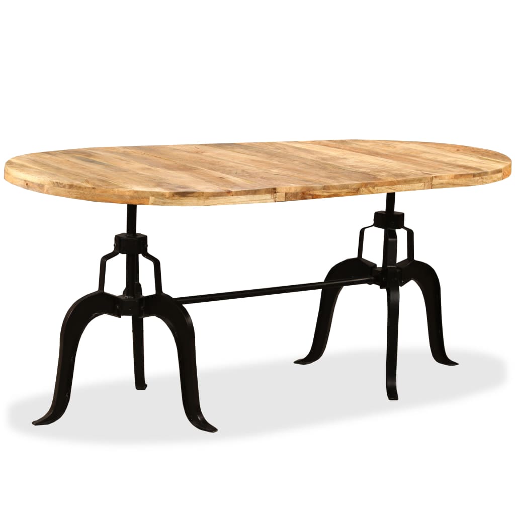 Esstisch Massivholz Mango und Stahl 180 cm