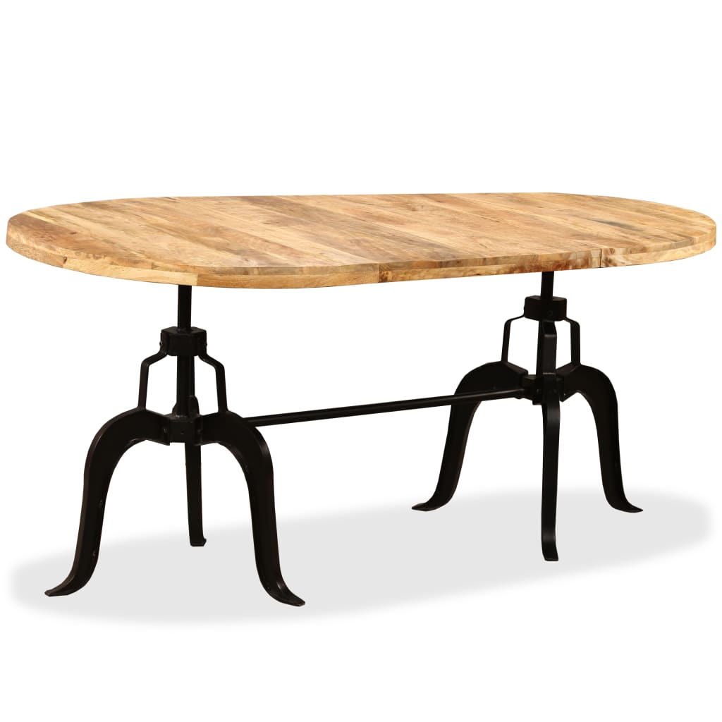 Esstisch Massivholz Mango und Stahl 180 cm