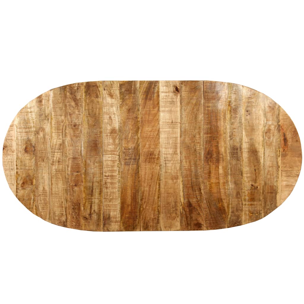 Esstisch Massivholz Mango und Stahl 180 cm