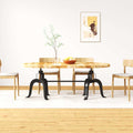 Esstisch Massivholz Mango und Stahl 180 cm