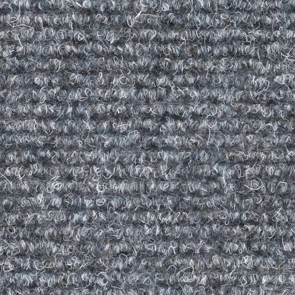 Stufenmatten Selbstklebend 15 Stk. 56x17x3 cm Hellgrau Halbrund